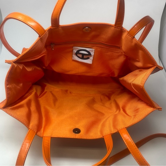 Telfar Orange Shopping Bag Tote Purse - Picture 7 of 11